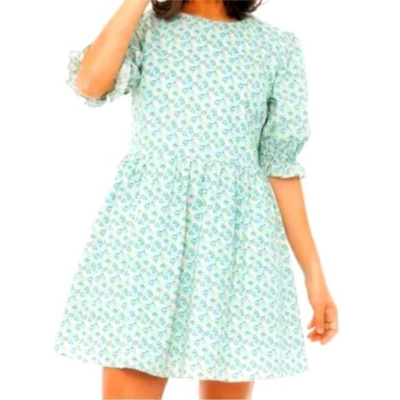 English Factory Blue Floral Fleming Dress| Size XS - Picture 1 of 8